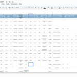 Spreadsheet example of a personalized native garden database.