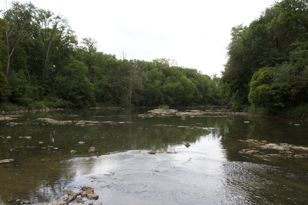 The Maumee River in northwest Ohio.